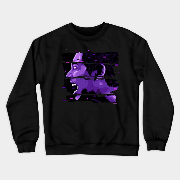 a Man Screaming Crewneck Sweatshirt by noobsknack